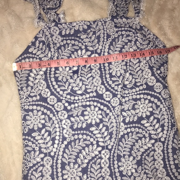 Alice + Olivia eyelet chambray dress 10 NWT new - Picture 12 of 13